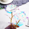 Pikkukuva 3 / 3: 24k Galaxy Rose Valoilla/ilman Valoa Ystävänpäivä Vuosipäivä Syntymäpäivä Häälahja