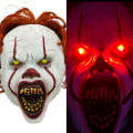 Miniatyrbild 2 av 5: Clown Back to Soul 2 pennywise Mask LED Ljus Peruk Huvudbonad Skräck