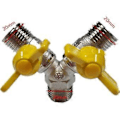Miniatyrbillede 2 af 5: Slangekobling Gas Hane Dobbelt Messing Slangesplitter - 2 Vejs A