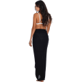Miniatyrbilde 5 av 5: En størrelse - svart Sarong/pareo - for kvinner - strandlook - å ha over badedrakten