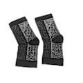 Miniatyrbillede 1 af 5: 2 par kompressionsstrømper til plantar fasciitis til kvinder og mænd - de bedste ankelstrømper til lindring af plantar fasciitis, svangstøtte L Xl sort