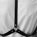 Pikkukuva 4 / 5: Rocker Body Accessories Punk-valjaat Miehille Goottilainen Rintaketju Body Chains Seksikkäät Riimuvaljaat Musta