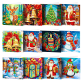 Miniatyrbillede 1 af 4: Pakke med 12 5D DIY Diamantmaleri Jul Thanksgiving Hilsen
