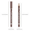 Miniatyrbillede 5 af 5: 12 stk./pakke øjenbrynsblyanter eyeliner, mat vandtæt øjenbrynsblyant langtidsholdbar eyeliner øjenmakeup（sort）