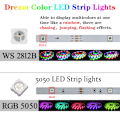 Miniatyrbillede 2 af 5: 5V magisk farve USB lysbjælke RGB flash farve skiftende ws2812b hest