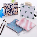 Miniatyrbillede 1 af 5: Menstruationspose Menstruationsbind Hylster Opbevaringspose Organizer Rejse Lynlås
