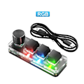 Miniatyrbild 1 av 5: Keys Gaming Keyboard Mini 3 Tangenter USB Tangentbord Mekaniskt Tangentbord för PC Gaming Macro Programmering med Programvara OSU HID Standard Tangentbord