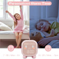 Miniatyrbillede 5 af 5: 1 stk. Pink Little Dinosaur Børns Soveværelse Digitalt Vækkeur, Sl