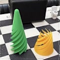Miniatyrbillede 2 af 5: Umulig Pyramide Gennemgangs Skulptur, Helix Skrue Fidget Legetøj, Spiral Kegle Cone a