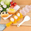 Miniatyrbillede 4 af 5: Rissalat Shaker, Rissalatforme, Diy Boldformet Køkkenredskab Shakere Mad Dekor Til Børn Diy Frokost Maker Mould