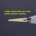 Miniatyrbilde 4 av 5: Titanbelagte kniver til Bosch Indego robotgressklipper 9 stk Gull