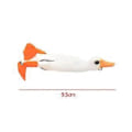 Miniatyrbilde 2 av 5: Andefiskesluk Fiskekroker Tilbehør Swimbaits Utstyr Flipper Trolling Sluk Fiskesluker for Bass Gjørs Rødfisk (Hvit) White