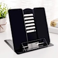 Miniatyrbillede 1 af 5: Metal Desktop Bogstativ Bogstativ Justerbar Bog Holder Cookbo