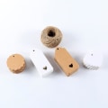 Miniatyrbillede 2 af 5: (200 stk.) Kraftpapir gavemærker, dekoration til håndværk og bryllupsgaver, gavemærker, DIY-mærker og etiketter