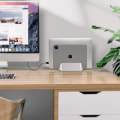 Miniatyrbillede 7 af 8: Vertikal bærbar computer stand aluminium justerbar notebook stand