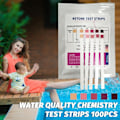 Miniatyrbild 2 av 5: Simpapper för simbassängstest Vatten Total Alkalinitet Total Hårdhetstest 200st