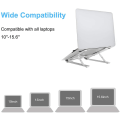 Miniatyrbild 5 av 5: Laptopstativ, höjdjusterbart stativ för värmeavledning, hopfällbart halkfritt datorstativ silver（silver）