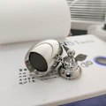 Miniatyrbillede 4 af 5: Rustfrit stål engelvinger hjerte små urner dine vinger var klar mindesmærker kremering aske urne minde (poteaftryk)