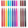 Miniatyrbillede 2 af 3: 12 stk. Mat Regnbue Farverig Flydende Eyeliner Sæt 12 Farver Blød Og Hyper Skarp Spids Pensel Eyeliner Vandtæt Høj Pigmenteret Eyeliner