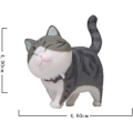 Miniatyrbillede 5 af 5: 9 stk. søde katte miniature figurer dyr katte figurer legetøj mini