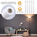Miniatyrbillede 3 af 3: R7s Lineær Halogen Flomlys, 5stk 300w 118mm Energibesparende Tungsten Halogen Pære, 2800k Varm Hvid, 360° Strålevinkel Dæmpbar R7s J118 Sikkerhedslys B