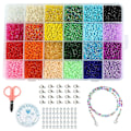 Miniatyrbilde 1 av 5: Glass Seed Beads, Letter Beads With Lobster Clasp Elastic Cords, Open Jump Ring And Packaging Box, Used For Jewelry