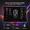 Miniatyrbillede 2 af 5: Højtydende kablet gamingmus, gamingmus med 7200 justerbar