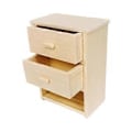 Miniatyrbillede 3 af 5: 1/12 Skala Natbord Træmøbler til Soveværelse Hjem Stue()
