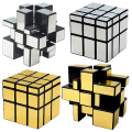 Miniatyrbilde 3 av 5: Speilkube 3x3 Speed Cube Magic Cube Puzzle Enkelt å snu (Sølv)
