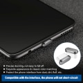 Pikkukuva 3 / 5: 4 kappaletta (harmaa) Usb C -pölypistokkeet Type-C pölysuoja yhteensopiva