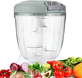 Manuell hackare 5 sekunder, vitlökspress - 900 ml Hacka, skär och blanda