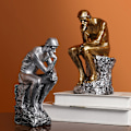 Miniatyrbild 4 av 5: Resin Thinker Staty Ornament Heminredning Tillbehör Simulat
