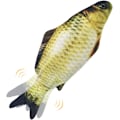 Miniatyrbild 1 av 7: Mjuk Fisk Katt Leksak 11 tum Interaktiv Kattmynta Katt Leksak Realistisk Plysch Simulering Mobil Fisk Katt Leksak, Tvättad, Gul Karpfisk