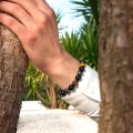 Miniatyrbillede 2 af 5: 2 stk. ARMBÅND TRIPLE BESKYTTELSE NATURSTEN | Elastisk armbånd | Tigerøje - Sort obsidian - Hæmatit (8mm+10mm)