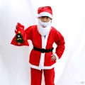 Miniatyrbild 3 av 4: Jultomte Kläder, Icke-vävda Barnkläder Storlek S, Chris