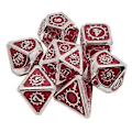 Miniatyrbilde 1 av 5: 7 stk./pakke Polyedrisk sinklegering for Dragon Scales DnD RPG brettspill terninger (11) 11