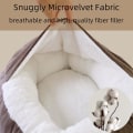 Miniatyrbilde 3 av 5: Hundeseng Liten Hund Rund Plysj Katteseng Vaskbar Hundeseng Katteseng Pl