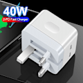 Pikkukuva 2 / 5: Type C -portin USB C -laturi Type C -portin pikalataus kaksois Type-c -lataus