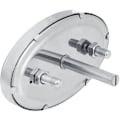 Miniatyrbillede 2 af 5: Grilltermometer i rustfrit stål, ovalt bimetaltermometer 430°C