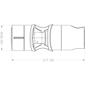 Miniatyrbild 2 av 5: Duschklämma 18-25mm ABS Justerbar Ersättning Handdusch Rail Head Slider Klämma Stöd Fäste Krom, PB4 för Badrum