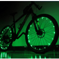 Miniatyrbillede 3 af 4: Grønne LED-cykelhjulbelysning giver lysstyrke og v