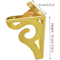 Miniatyrbillede 2 af 5: 4 stk. Møbelsofaben, (Guld) 10CM