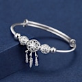 Miniatyrbilde 4 av 4: Minimalistisk drømmefangernettarmbånd for kvinner (justerbar størrelse)