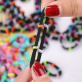 Miniatyrbillede 4 af 5: [100 stk. søde mini-scrunchies ][ Søde pigefarvede hårelastikker ][ Børneelastikker