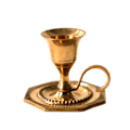 Miniatyrbilde 1 av 2: Retro lysestake pidestall lys luksus messing lysestake