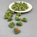 Miniatyrbilde 3 av 3: Mini Simulert Dumpling Ornament Anheng Nøkkelring Resin Smykker
