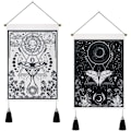 Pikkukuva 1 / 5: 2 kappaletta Tarot-seinävaate, Kuu ja aurinko -seinävaate, Kuu-seinävaate