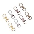 Miniatyrbillede 1 af 4: 100 stk. Alloy Swivel Lobster Claw Spænder Lanyard Clips Swivel Snap Hooks til nøgle split ring, blandet farve