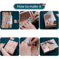 Miniatyrbilde 3 av 5: Set med 6 julegaveesker - Pappeske 3 design, eske til A