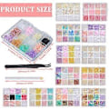 Miniatyrbild 3 av 5: 1 Ask 3D Fjärilsnagelberlocker Blandade Band Harts Nagelstrass Tillbehör Nageldekorationer Nagelkonst Utsmyckning 12FH02
